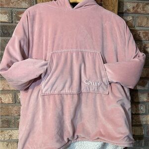 Comfy USA Blush Pink Cozy Hoodie